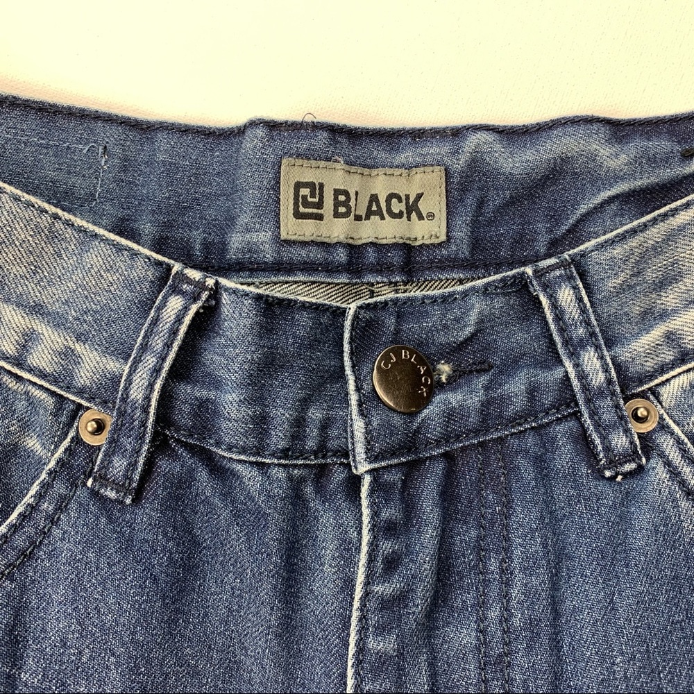 Black Relaxed Straight tattered jeans - Picture 3 of 6